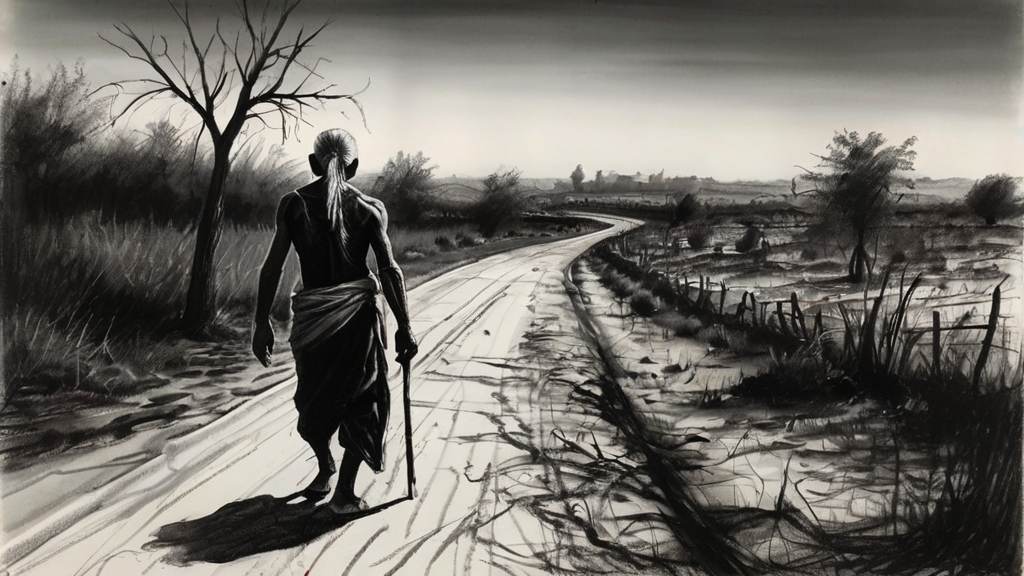 An old man takes the haunted road - Indian folktale