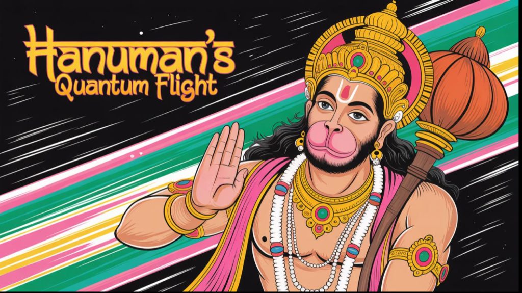 Hanuman's Quantum Leap from Bharat to Lanka.