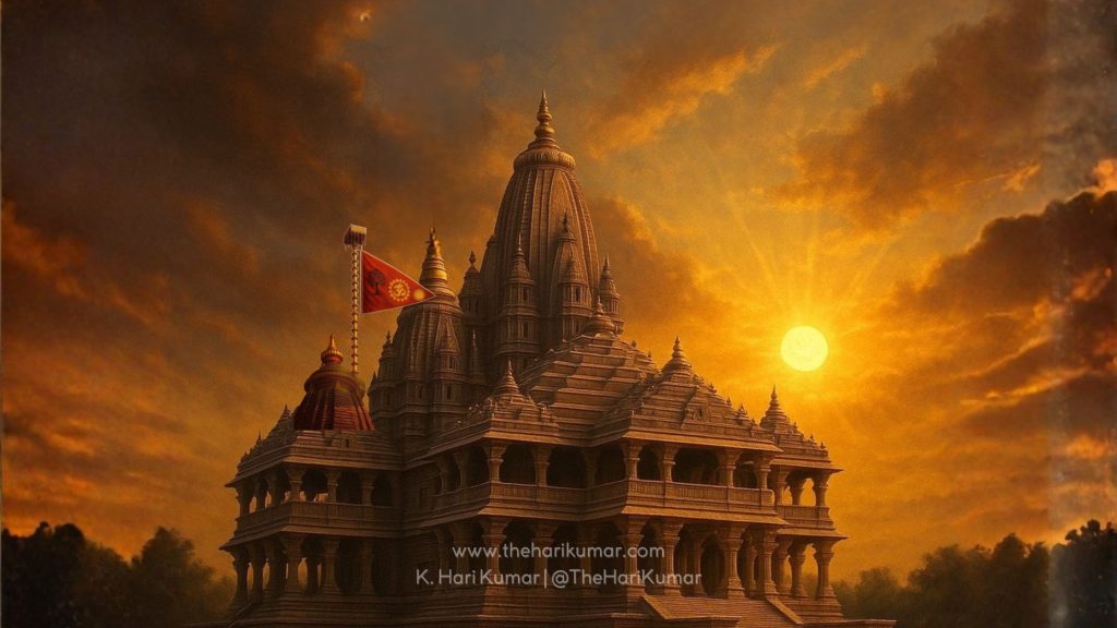 The meaning of Ayodhya Ram Mandir's Dharmadhvaja explained by K. Hari Kumar, bestselling author of Naaga, Daiva, Dakini and Rakshasa