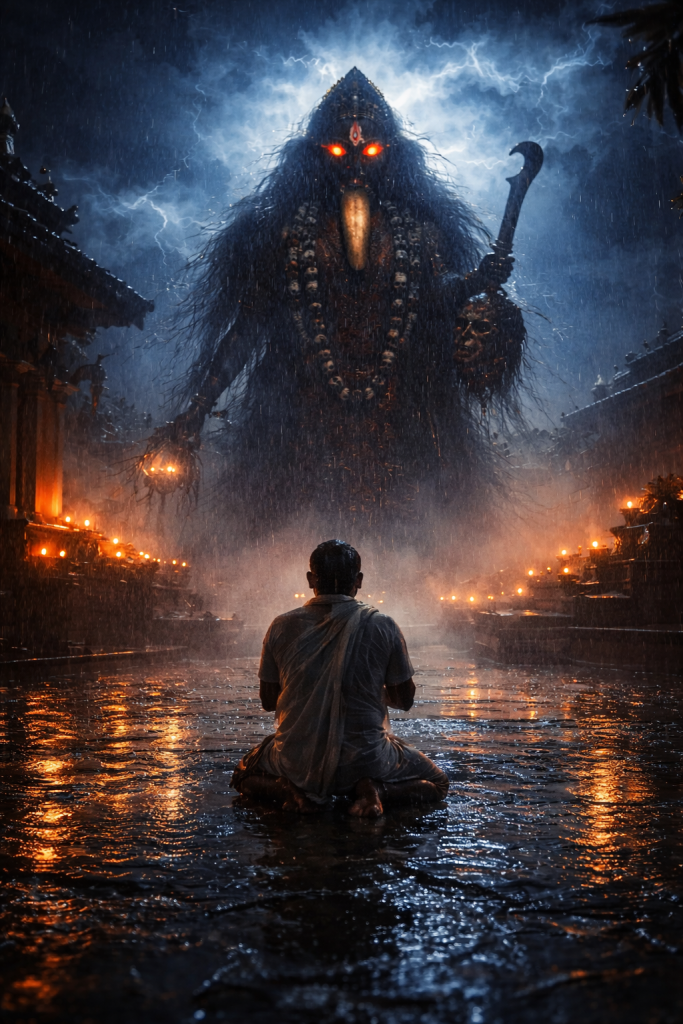 Maa Kali protects the devotees who surrender their ego.