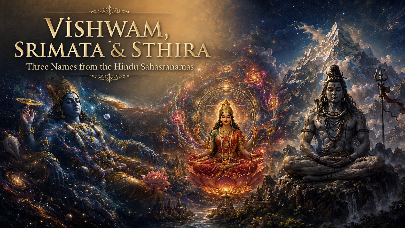 Vishwam, Srimata and Sthira: Three Names, Three Visions of the Divine