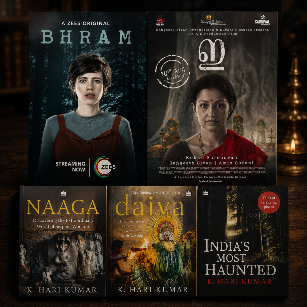 Film and web series screenwriting posters for works by Indian screenwriter K. Hari Kumar.